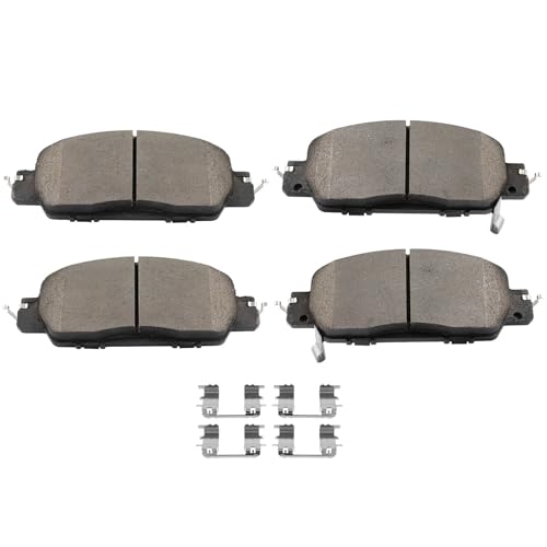Image of SCITOO D1860 Front Ceramic Brake Pads Sets w /Hardware Replacement For Honda For Accord 2016-2017