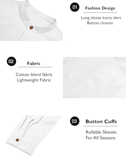 Image of Zombom Cotton Polyester Blend Solid Casual Regular Fit Mandarin /Chinese Collor Short Kurta Shirt for Men