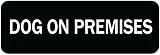 BHDRVJ Acrylic Sign Dog On Premises Plaque Strong Self-Adhesive for Door Offices Businesses House Home Outdoor Great for Residential Yards Pet-Friendly Cafes Dog Boarding Facilities 3X9 Inch
