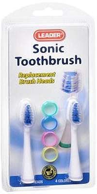 Leader Sonic Toothbrush Replacement Heads 2 ct by Leader