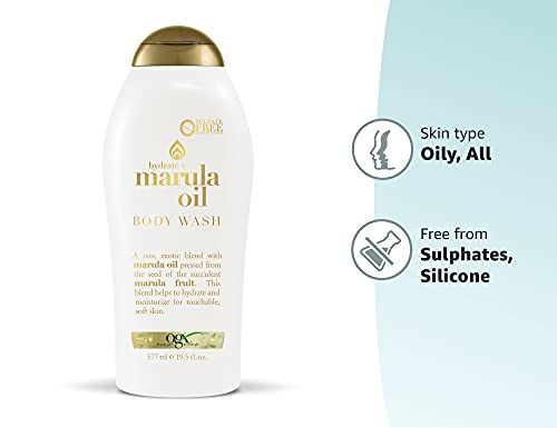 Ogx Marula Oil Body Wash Moisturizing Body Wash Formulated For Dry Skin, Oily Skin, Normal Skin, Combination Skin With Marula Oil Silicone Free, 19.5 Fl Oz #TOP5