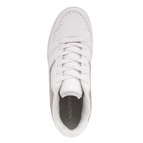 Image of Nautica Platform Sneakers for Womens Fashion Trendy Shoes White Casual Sneaker Thick Sole Everyday Walking Shoes