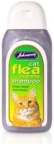 Image showcasing New Johnsons Cat Flea Wash Bath Shampoo Treatment for Cats Kittens ...