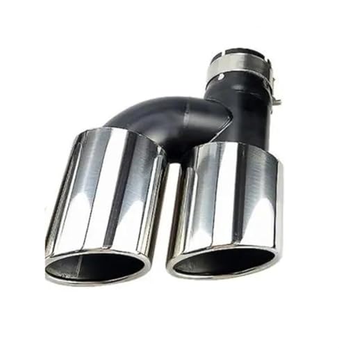 Tuyau de voiture embout d'échappement en acier inoxydable biseauté premium H