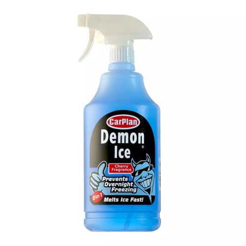 CarPlan Demon Ice, Ice Preventer and De-Icer, 1 Litre (Pack of 1), CarPlan Demon Cool Antifreeze and Coolant,1 Litre (Pack of 1) & CarPlan Demon Freeze, De-Icing Screenwash, 2.5 Litres (Pack of 1)