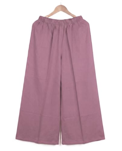 Image of Plaazo Women's Cotton Palazzo | Wide Leg Palazzo for Women | Soft Breathable High Waist Bottom Wear | Comfortable Casual, Office, Travel for Women