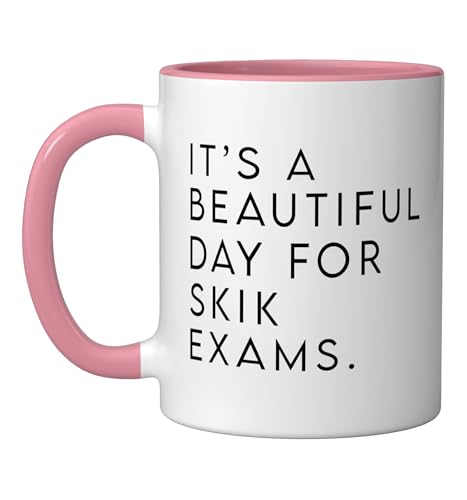 Taza Cerámica Dermatología 11 oz Rosa/Blanco miniatura 1