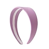 2 Inch Wide Leather Like Headband Solid Hair band