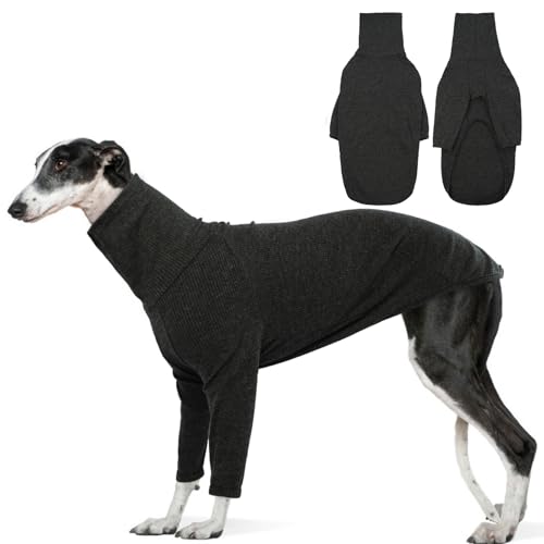 DENTRUN Italian Greyhounds Sweater, Turtleneck Knit Sweatshirt Lightweight Clothes for Cold Weather...