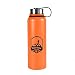 Stainless Steel Water Bottle -- 40 oz Wide Mouth -- Double Walled Vacuum Insulated -- BPA Free (Orange, 40 oz)