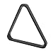 EVTSCAN Pool Table Balls Rack Wooden Sturdy Black Triangle Frame 57.2mm for Billiard Pool Accessories