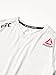 Reebok Men's Official UFC Fight Night Athletic Short Sleeve T-Shirt, Chalk, Medium