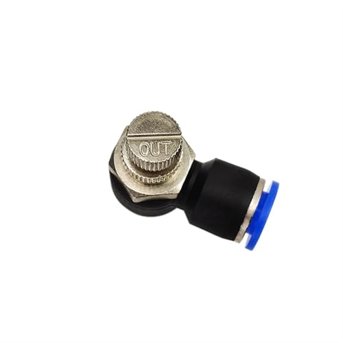 Raccord pneumatique SL8-02 avec vanne papillon de régulation, lot de 100 pièces