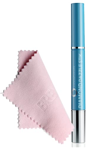 BREXONIC Connoisseurs Diamond Dazzle Stik Ring Cleaner Pen Polishing Cloth Non Toxic Gold and Jewelry Cleaner Diamond and Cubic Zirconia Cleaning Stick Pen (1 Pack)