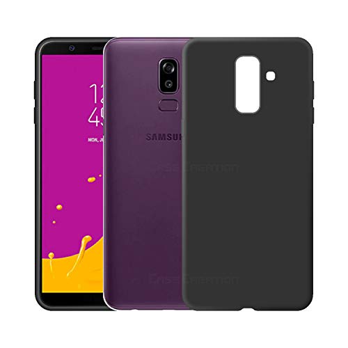 Image of Case Creation Luxurious OG Series for Samsung Galaxy J8 Case Cover,Anti-Dirty Slim Case Frosted Matte Cute Candy TPU Raised Bezel (Splash of Color) Back Cover for Samsung J8 -Black