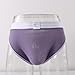 Mens Briefs Fashion Striped Color Block Athletic Underwear Workout Close Fitting Panties Support Pouch Underpants Purple