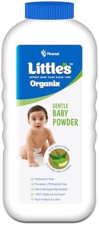 Little's Organix Gentle Baby Powder 400g | Enriched with Aloe Vera & Neem | Dermatologically Tested | Keeps Baby's Skin Soft & Comfortable | No Parabens, No Phthalates