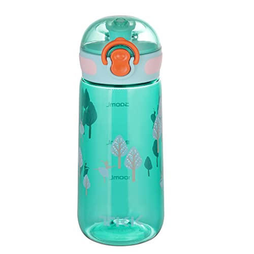 TKK 1005 Gourde pour enfant, 350 ml, anti-fuite, Tritan sans BPA, utilisable d'une seule main, avec passoire, bleue