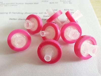 100pcs Nylon Syringe Filters 25mm Diameter 0.22um non-sterilized