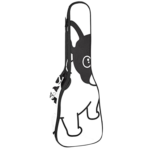 Sac pour ukulélé de concert résistant aux chocs avec grand espace de rangement