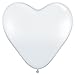 Produktbild Qualatex Latex Luftballons 44522-q hearts-diamond, 91,4 cm klar