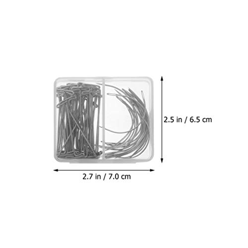 PIXNOR Peruca T E Tipo C Agulhas Curvas Conjunto Fios Peruca Tecer Agulhas para Peruca Fazendo Fixaç