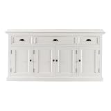 NovaSolo Halifax Mahogany Wood Buffet Buffet Console Table in White
