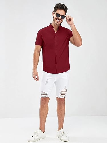 Image of J B Fashion Shirt for Men|| Casual Shirt for Men|| Men Stylish Shirt || Men Printed Shirt(Half-Plain)