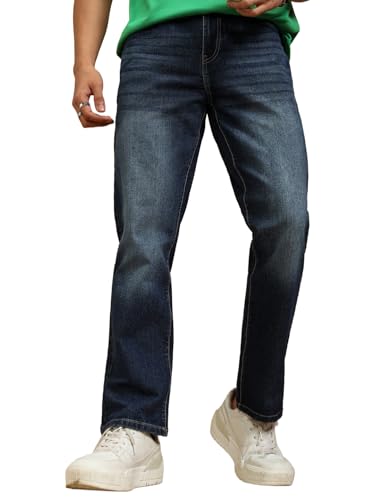 Image of Highlander Men's Straight Fit Jeans | Stretchable | Everyday Comfort & Style| Jeans for Man