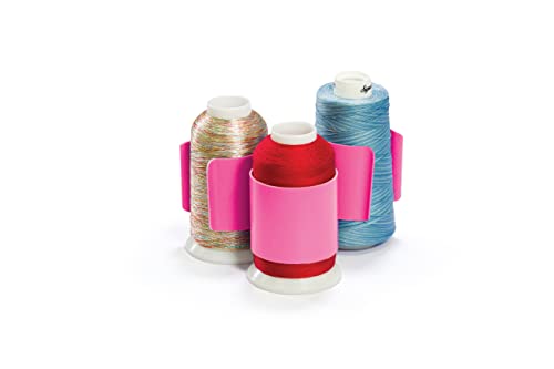 Grace Start-Right Quilt Clips | Rail Clips for Quilting Frames | Fabric Management Quilt Clips for Rolling Rail Frame Quilting or Hand Quilting (Pink 2" Diameter Quilt Clips)