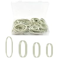 100 Stück Gummibänder Stark, Gummiband Breit, 4 Größen von Taktischen Gummibändern mit Schachtel, Wiederverwendbare Haushalts Gummiringefür Haus, Schule, Büro und Industrie（5/6/8/12CM）