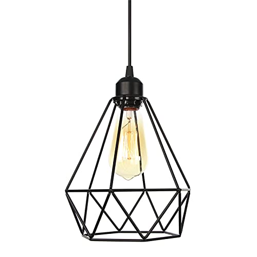 Lampe Suspendue pour Plafond Bas avec Cordon Noir Réglable Pratique - 6