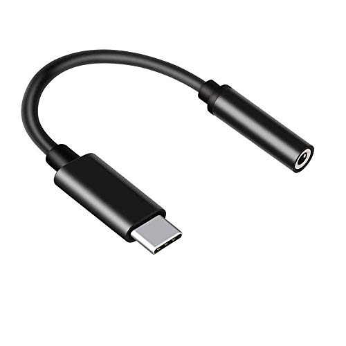 Image of Samsung Type C to 3.5mm Headphone Jack, Upgrade 32bit Hi-Fi Sound Compatible with Samsung Galaxy S24 /S23 /S22 /S21 /S20 (Ultra /Plus /Fe), Note 20 /20+ /10,Flip /S /A /F /M Series (Black)