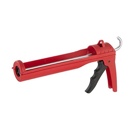 INTERTOOL Drip-Free Cradle Hand Caulking Gun, Smooth Rod and Quiet Ratcheting, 1/10 Gallon Cartridge HT-0027
