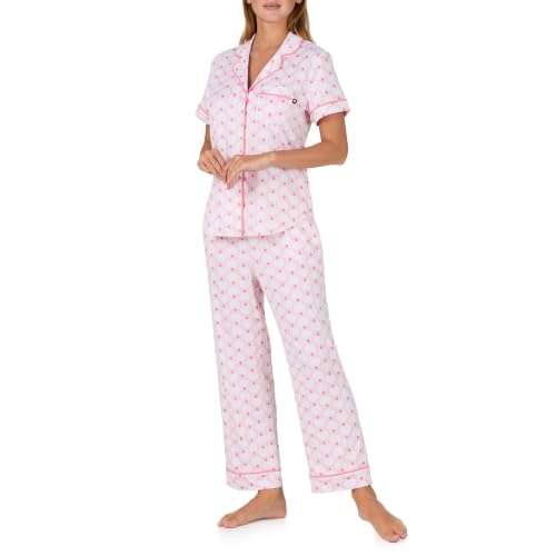 Image of kate spade new york Short Sleeve Cropped Pant PJ Set