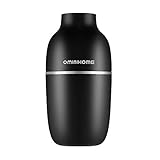 USB Car Humidifier with Cool Mist Portable Ultrasonic Mini Air Humidifier Vehicle Plug-in Silent Air Freshener BPA Free 180ml for Travel/Desktop/Office/Room/Kids - Black, Birthday Mother's Day Gift