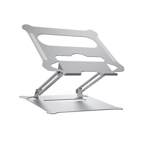 Base plegable ajustable para laptop en aluminio plata miniatura 1