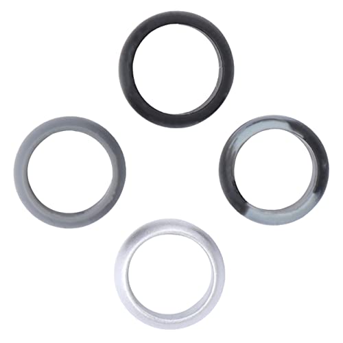 Set de 4 anillas deportivas unisex de silicona miniatura 1