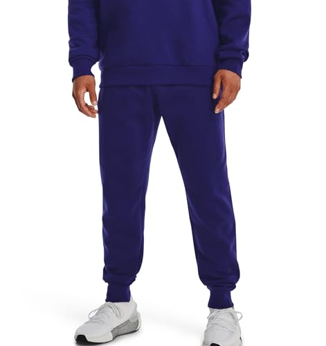 Image of Under Armour Mens Rival Fleece Joggers Prime Pink /White ST