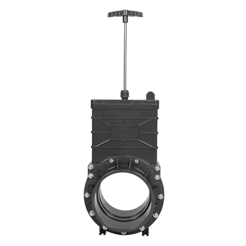 6-Inch SCH 80 PVC Gate Valve Socket-to-Socket