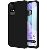 Tumundosmartphone Coque Silicone Liquide Ultra Douce pour TCL 405 Couleur Noire