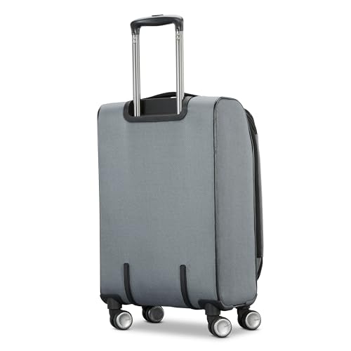 American Tourister Dash XLT 2 Piece Soft Side Expandable Luggage Set with Spinner Wheels, Graphite - Thumbnail 2