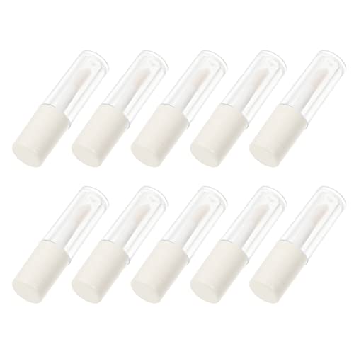Lurrose 10Pcs Empty Lip Gloss Tubes 0.04Oz Refillable Lipstick Tubes with Leak-Proof Caps Lightweight Portable for Diy Lip Color Storage