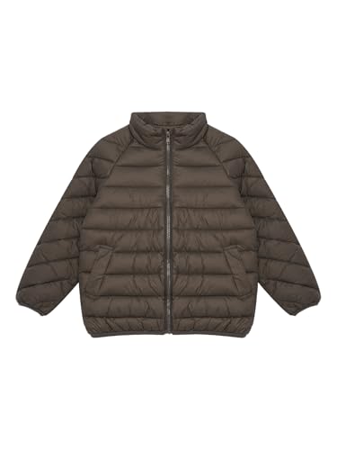 Image of Linjinx Kids Girls Boys Winter Coat Water-Resistant Zipper Puff Jacket Warm Lightweight Down Coat Outerwear