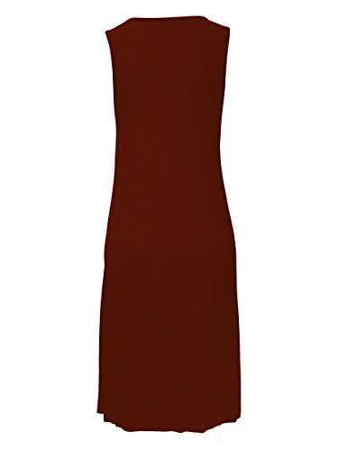 Image of AELSON Womens Summer Casual Sleeveless Mini Printed Vest Dresses