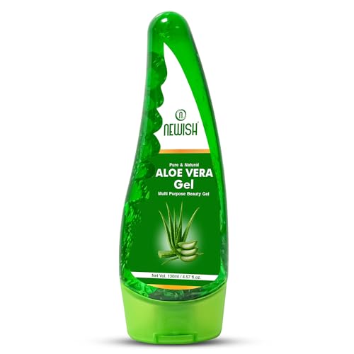 Image of Newish Pure Organic Aloe Vera Gel 130ml - Natural Hydration for Face, Skin & Hair | Soothing, Nourishing & Hair Growth Support | Men & Women