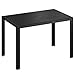 STEELSØN Alaris Gartentisch 115x71 cm – Esstisch Garten für 6 Personen – Balkontisch mit Metallgestell, Schwarz – Outdoor Tisch für Balkon – Terrassentisch mit Kunstholz Tischplatte UV- & wetterfest