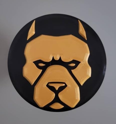 Pitbull Tow/Trailer Hitch Cover for 2" Receivers. Skull with Crossed Bones Receiver Tube Hitch Plug Towing Hitch Covers Truck Hitch Accessories for Sedans Cars SUVs Pickup Trucks.