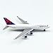 WngAur Airplane Model, Delta 747 Aircraft Die-cast Metal Planes Suitable for Collection and Desktop Decor