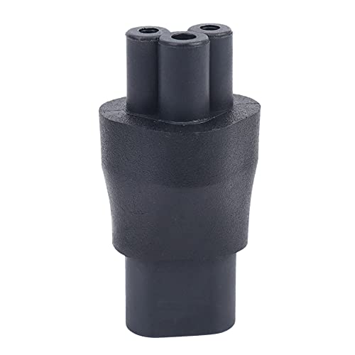 Josenidny adaptador de corriente convertidor de enchufe macho de 2 pines C8 a hembra 3 pines C5 IEC 320